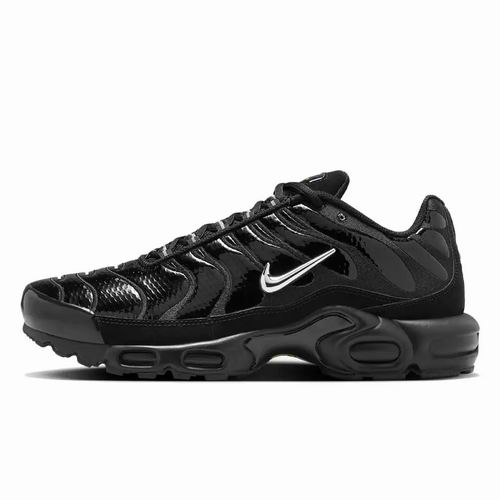 Cheap Nike Air Max Plus Black Leather Men's Shoes-216